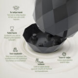 Omnipazar KRS-450 Yakamoz Tabaklı Plastik Saksı Takımı 0.3 lt Beyaz 6 Adet