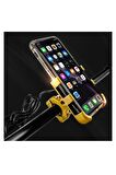 Bisiklet - Motorsiklet - Mtv Telefon Tutucu Metal Gidon Bağlantılı