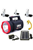 Everton RT-906BT Solar Güneş Enerji Aydınlatma Sistemi Bluetooth Mp3-Radio-Usb Fılaşh Sd Kart 