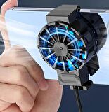 Hadron HDX4603 Oyuncu Telefon Soğutucu FAN Radyatör Isı Göstergeli 1 Kademe Klipsli Sessiz Işıklı