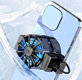 Hadron HDX4603 Oyuncu Telefon Soğutucu FAN Radyatör Isı Göstergeli 1 Kademe Klipsli Sessiz Işıklı