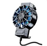 Hadron HDX4603 Oyuncu Telefon Soğutucu FAN Radyatör Isı Göstergeli 1 Kademe Klipsli Sessiz Işıklı