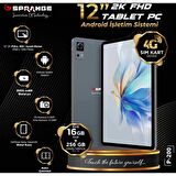 DTS Teknoloji VASOUN-P-200 12" İnç 2K Ekran 8+8gb 256gb Dahili Hafıza 4,5G Sim Kart PC Tablet