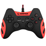 Rampage SG-R218 PS3/ PC X Input Kırmızı Renk Usb 1.8m Hasır Kablolu Oyun Kolu Joypad