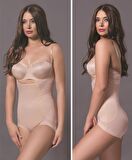 Kadın Çıtçıtlı Ten Body Korse 1553