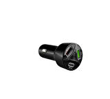 Subzero Cr10 3 Çıkışlı Çakmaklık Şarj Seti kafası Usb Type-c Car Charger 55w 3.0a Hızlı Şarj Pd/qc