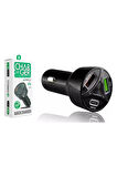 Subzero Cr10 3 Çıkışlı Çakmaklık Şarj Seti kafası Usb Type-c Car Charger 55w 3.0a Hızlı Şarj Pd/qc