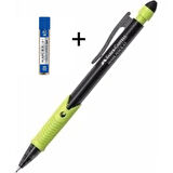 faber castell shark 0.7 versatil uçlu kalem + faber castel 0.7 24 lü uç