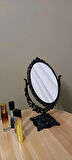 Dumans home Mirror Masaüstü Dekoratif Oval Makyaj Aynası Renk Siyah