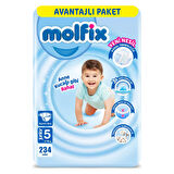 Molfix Bebek Bezi Ultra Fırsat Paketi Junior 5 No 78 Li X 3'li