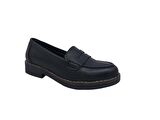 Zerhan 2404 Kadın Siyah Günlük Kullanım Loafer Ayakkabı