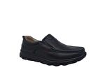 Paggi 1802 Erkek Siyah Hakiki Deri Loafer Ayakkabı