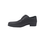 Zerhan 151 Erkek Siyah Bağcıklı Hakiki Deri Poli Taban ( Hafif ) Ayakkabı