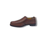Zerhan 044 Erkek Taba Hakiki Deri Poli Taban Loafer Ayakkabı