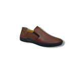 Zerhan 1002 Erkek Taba Hakiki Deri Loafer Ayakkabı