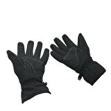 Softshell Cay254 L Beden Motosiklet Spor Eldiveni Siyah