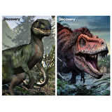 Prime 3D Discovery Tarbosaurus ve Velociraptor İkili Puzzle 200 Parça 10231