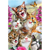 Prime 3D Kediler ve Köpekler Selfie İkili Puzzle 200 Parça 10236