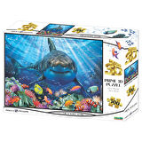 Prime 3D Büyük Beyaz Köpekbalığı 500 Parça Yetişkin Puzzle 1036
