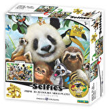 Prime 3D Sevimli Hayvanlar Selfie Çift Taraflı Puzzle 200 Parça 37559
