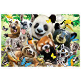 Prime 3D Sevimli Hayvanlar Selfie Çift Taraflı Puzzle 200 Parça 37559