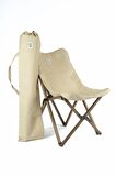 BAG THE JOY AHŞAP KATLANIR MASA SANDALYE SETİ – 60*60*55 cm ANTRASİT - BEJ