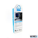Winex AX37 Gfz Lightning to 3.5mm Aux Ses Kablosu Siyah