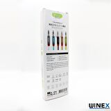 Winex AX42 Gfuz 3.5mm Aux Kablo 1m Yeşil
