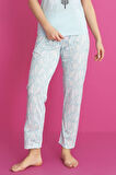 Dreamy Pamuklu Desenli Kısa Kollu Pijama Takımı