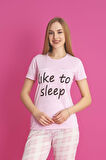 Dreamy Pamuklu Desenli Kısa Kollu Pijama Takımı