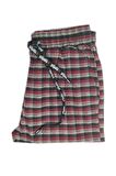 Pijalüx Erkek Kareli Poplin Cepli Alt Pijama/Kırmızı/M