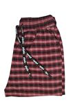 Pijalüx Erkek Kareli Poplin Cepli Alt Pijama/Kırmızı/M