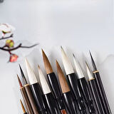 Çini tahrir, seramik sırlama fırça seti, seramik boyama, çini, vazo, resim, brush-19 Parça