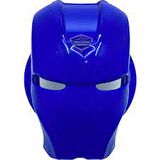 Start Stop Tuşu Kapağı Iron Man Metal Tuş Koruyucu Dekoratif Özel Çinko Alaşım Mavi