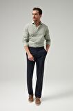 Ds Damat Slim Fit Lacivert Armürlü Yandan Cepli Pamuklu Chino Pantolon 7HCC3ORT10001 7HCC3ORT10001