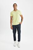 DeFactoFit Slim Fit Dar Kesim Bisiklet Yaka Sporcu Kısa Kollu Tişört C9183AX24AUGN659