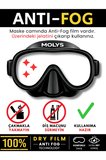FOCUS DALIŞ MASKESİ + ANTI FOG (BUĞU ÖNLEYİCİ FİLM) + KATLANABİLİR ŞNORKEL + MASKE KUTUSU