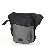 Ççs 31186 Motosiklet Bel Bacak Çanta Gri