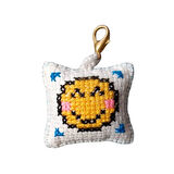 Uretti - Sibel 2453 0218 El Yapımı Gülücük Emoji Çanta Süsü / Anahtarlık