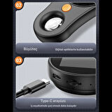 TechTic Dijital Mini El Mikroskobu 2İnç Ekran 1080 P 500X Video-Fotoğraf 8LED Tekstil Cilt Analizi