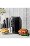 Multifry Single Pan Siyah Fritöz Yağsız 3.5 l