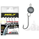 Wily Jig Head Mafsallı Owner İğneli Gümüş 3 gr