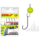 Wily Jig Head Mafsallı Owner İğneli Limon 2,5 gr