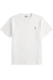 Erkek Siyah Tişört %100 Pamuk Süprem Basic Tişört Bisiklet Yaka Nakışlı T-shirt ERKEK-NAKIŞLI