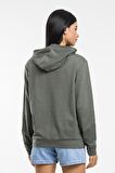 SPR21K61Baskılı Kapş.Kanguru Cepli Sweatshirt