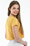 SPR21Y13 Crop Örme T-Shirt