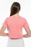 SPR21Y14 Crop Örme Brookyn Baskılı T-Shirt