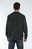 spr22sw131 Bisiklet Yaka Baskılı Sweatshirt