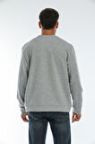 spr22sw131 Bisiklet Yaka Baskılı Sweatshirt