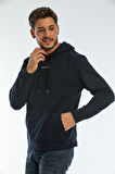 Süperlife Erkek Kapşonlu Regular Fit Brooklyn Baskılı İnce Sweatshirt SPR22SW161